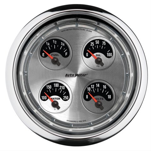 Autometer American Muscle 5in Quad LED Gauge