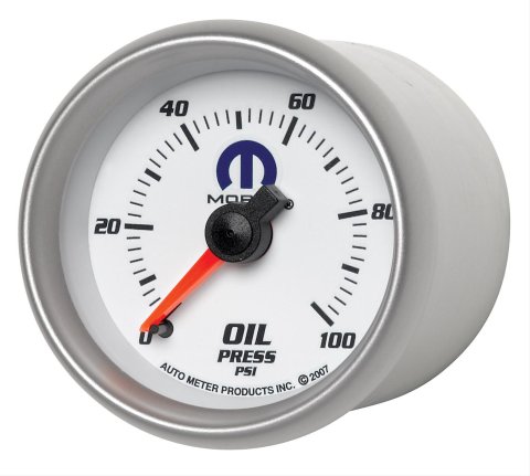 Autometer Mopar 52mm 0-100 PSI Oil Pressure Gauge