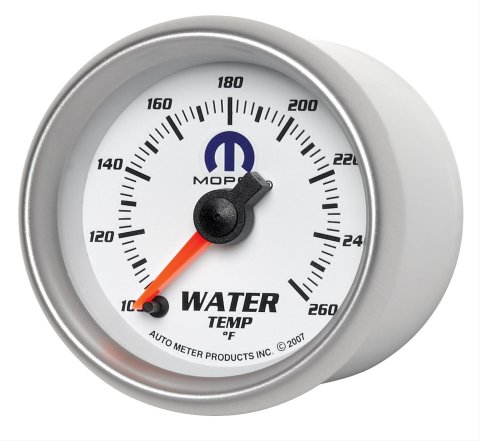 Autometer Mopar 52.4mm SSE 100-260 Degree F Water Temperature Gauge