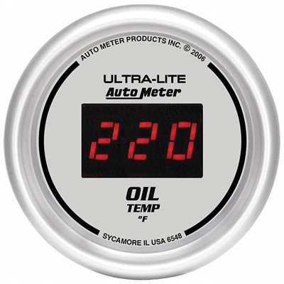 Autometer Ultra-Lite 52MM 0-340 Deg F Digital Oil Temperature
