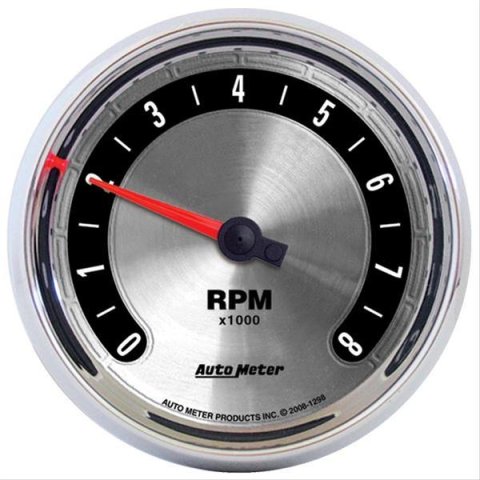 Autometer American Muscle 3-3/8in Tachometer In-Dash Gauge