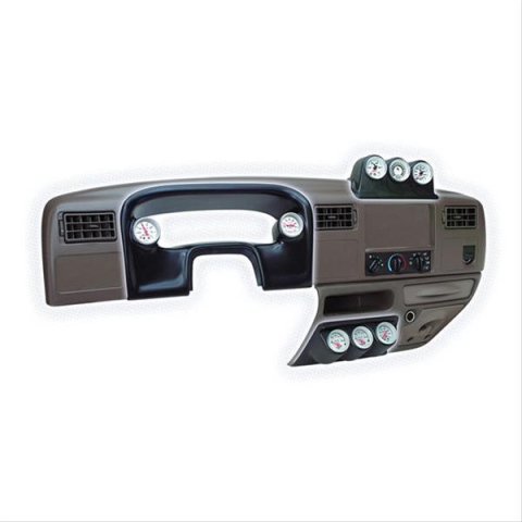Autometer 99-03 Ford Super Duty Dual Cluster Bezel - Black