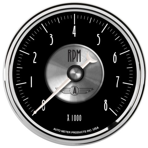 Autometer Prestige Series Black 3-3/8in 8000RPM Tachometer Gauge
