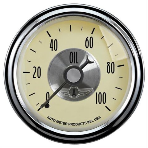 Autometer Prestige Series 52mm 0-100 PSI Mechanical Oil Pressure Gauge