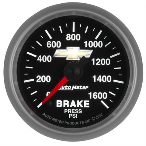 Autometer Performance Parts 52mm 0-1600 PSI Brake Pressure COPO Camaro Gauge Pack