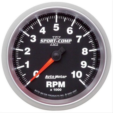 Autometer Sport-Comp II 3-3/8in 10K RPM In Dash Tachometer