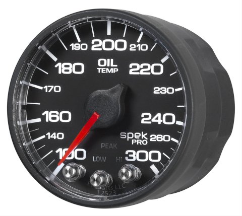 Autometer Spek-Pro 52.4mm 100-300 F Deg Digital Stepper Motor Oil Temp Gauge