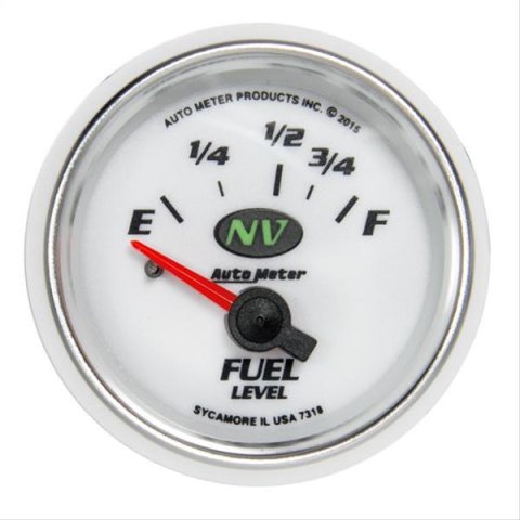Autometer NV Gauge Fuel Level 2 1/16in 16e To 158f Elec NV