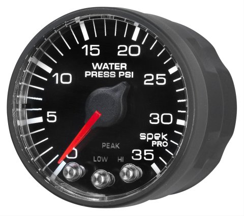 Autometer Spek-Pro 52.4mm 0-35 PSI Digital Stepper Motor Water Pressure Gauge