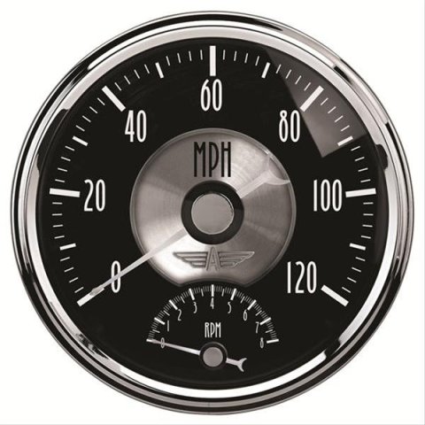 Autometer Prestige Series Black Diamond 5in Gauge Tachometer/Speedometer Combo (120mph 8k RPM)
