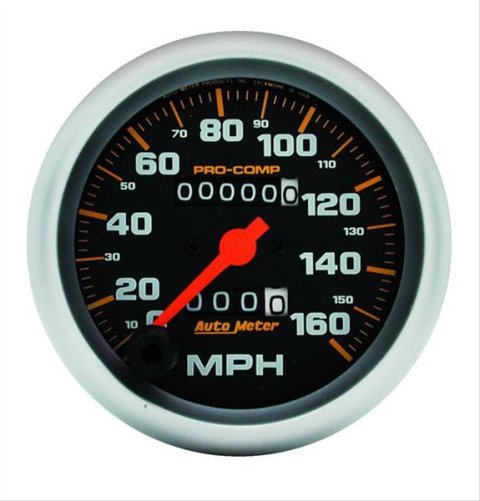 Autometer Pro-Comp Mechanical Speedometer 3 3/8in 160 mph Gauge