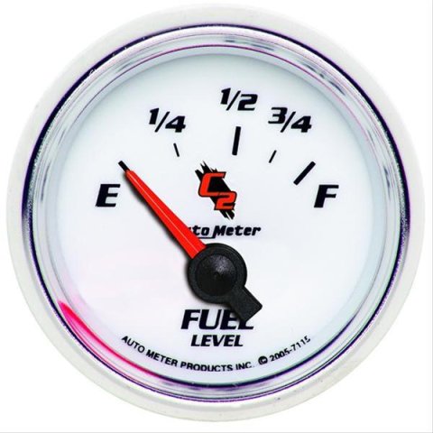 AutoMeter Gauge Fuel Level 2-1/16in. 73 Ohm(e) to 10 Ohm(f) Elec C2