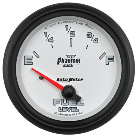 AutoMeter Gauge Fuel Level 2-5/8in. 0 Ohm(e) to 90 Ohm(f) Elec Phantom II