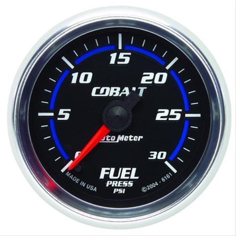 AutoMeter Gauge Fuel Press 2-5/8in. 15PSI Stepper Motor W/ Peak & Warn Cobalt