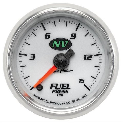 AutoMeter Gauge Fuel Pressure 2-1/16in. 15PSI Digital Stepper Motor NV
