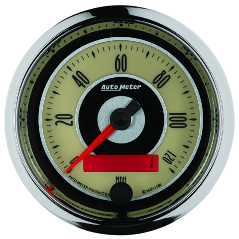 AutoMeter Gauge Speedometer 3-3/8in. 120MPH Elec. Programmable Cruiser