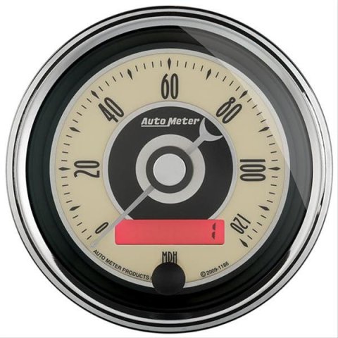 AutoMeter Gauge Speedometer 3-3/8in. 120MPH Elec. Programmable Cruiser Ad