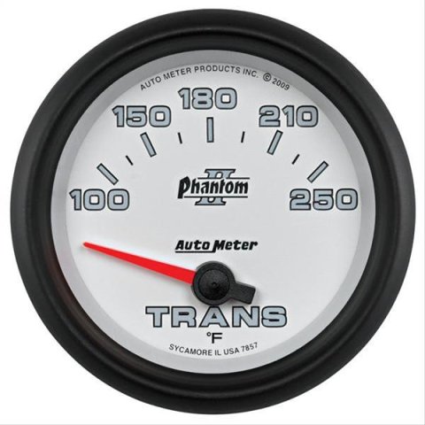 AutoMeter Gauge Transmission Temp 2-5/8in. 100-250 Deg. F Electric Phantom II