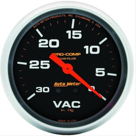 AutoMeter Gauge Vacuum 2-5/8in. 30Inhg Liquid Filled Mech Pro-Comp
