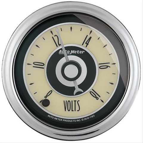 AutoMeter Gauge Voltmeter 2-1/16in. 18V Digital Stepper Motor Cruiser Ad