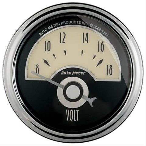 AutoMeter Gauge Voltmeter 2-1/16in. 18V Elec Cruiser Ad