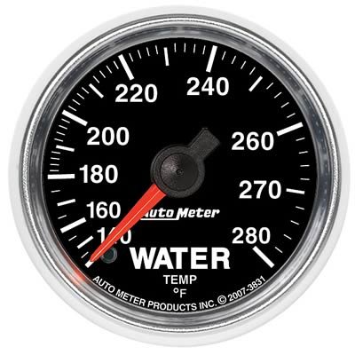 AutoMeter Gauge Water Temp 2-1/16in. 140-280 Deg. F Mechanical Gs