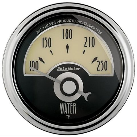 AutoMeter Gauge Water Temp 2-1/16in. 250 Deg. F Elec Cruiser Ad