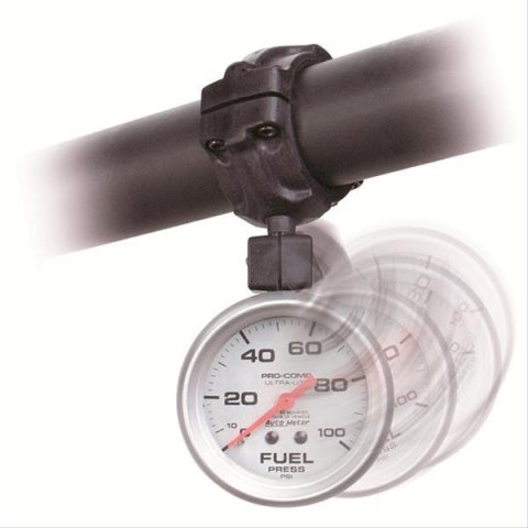 AutoMeter Gauge Mount Roll Pod For 1.625in. Roll Cage Fits 5in. Pedestal Tach Black