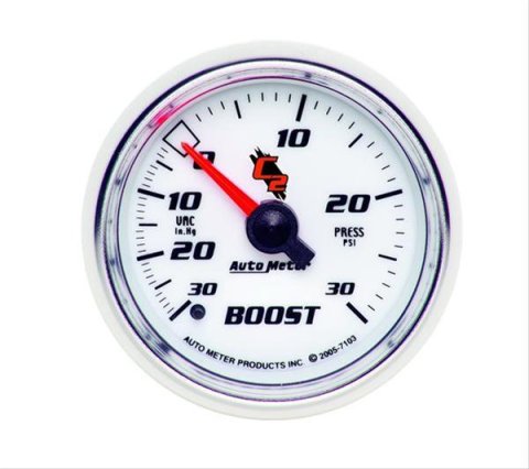 Autometer C2 52mm 30 PSI Mechanical Boost and Vacuum Gauge