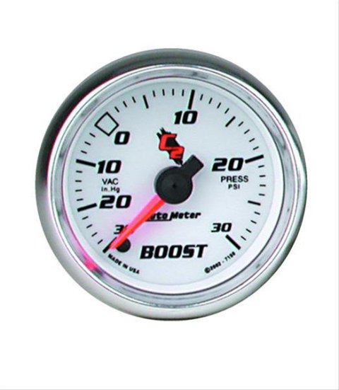 Autometer C2 52mm 30 PSI Electronic Boost/Vac Gauge