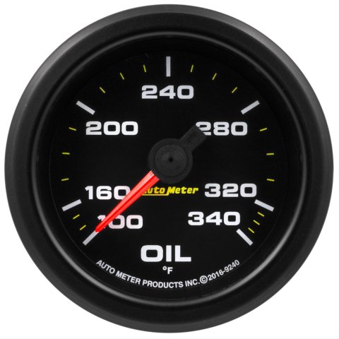 Autometer Extreme Environment 2-1/16in 340 Deg Oil Temp Gauge Stepper Motor w/Peak & Warn