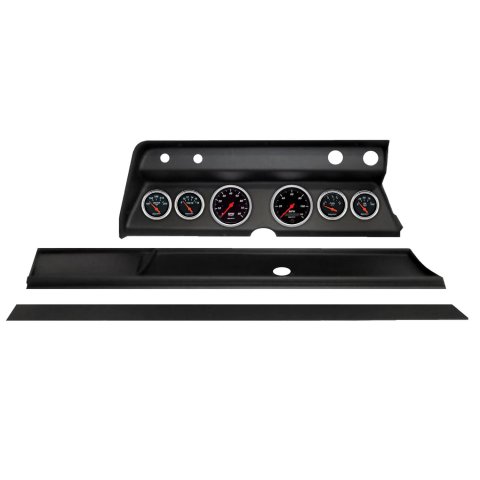 Autometer Designer Black Direct Fit Dash Kit 1966 Chevy Chevelle (2 x 3-3/8in. / 4 x 2-1/16in.)