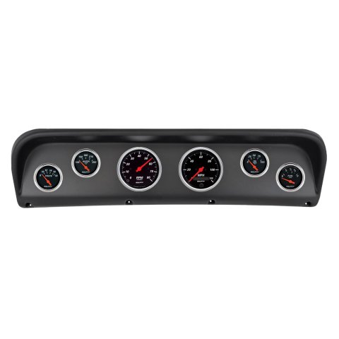 Autometer Designer Black Direct Fit Dash Kit 67-72 Ford F100 (2 x 3-3/8in. / 4 x 2-1/16in.)