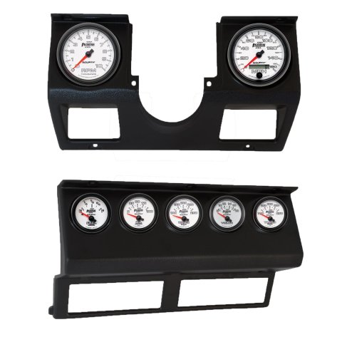 Autometer Phantom II Direct Fit Dash Kit 87-96 Jeep Wrangler YJ (Tach/MPH/FL/OilP/WTMP/VLT/TRNS)