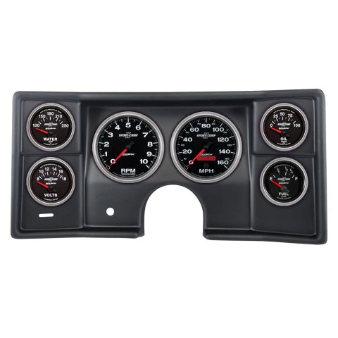 Autometer Sport-Comp II Direct Fit Dash Kit 78-81 Malibu / El Camino (2 x 5in. / 4 x 2-5/8in.)