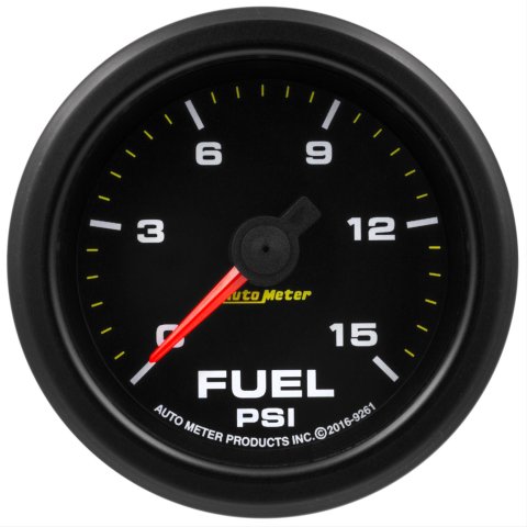 Autometer Extreme Environment 2 1/16in 15psi Fuel Pressure Gauge Stepper Motor w/ Warn