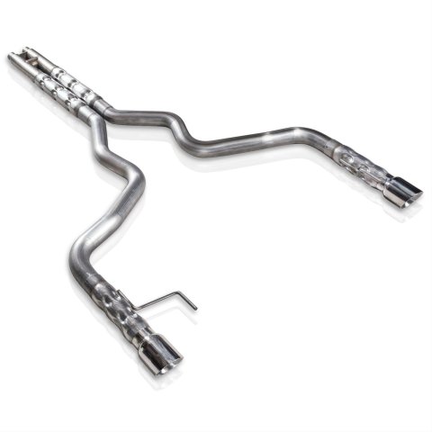 Stainless Works 2015-16 Mustang GT 3in Catback H-Pipe Retro Chambered Mufflers 2-1/2in Cores