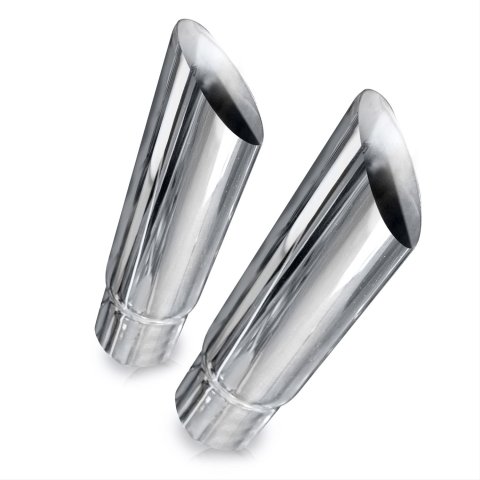 Stainless Works Angle Cut Resonator Tips 2in ID Inlet 3in Body