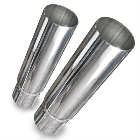 Stainless Works Straight Cut Resonator Tips 2 1/2in ID Inlet 3in Body