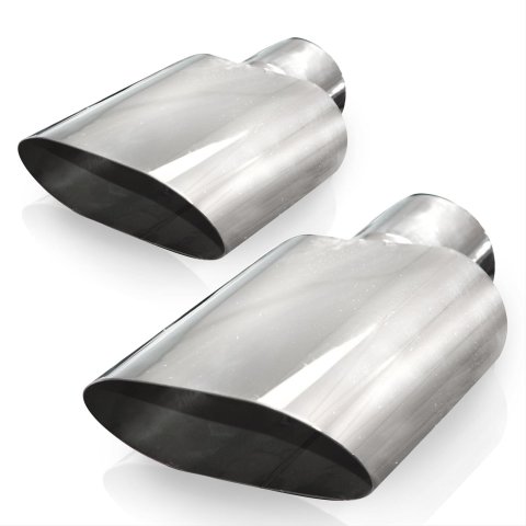 Stainless Works Big Oval Truck Side Tips -3in