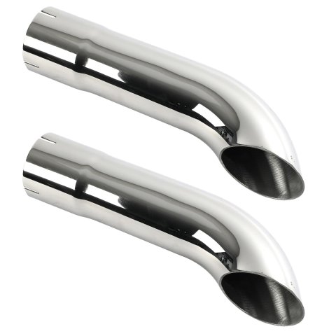Stainless Works Short Turn Down Tips- 2 1/2in ID Inlet 2 1/2in Body