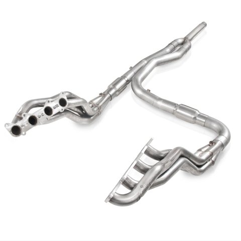 Stainless Works 2011-14 F-150 5.0L 1-3/4in Primaries 3in High-Flow Cats Y-Pipe