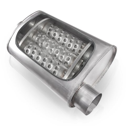 Stainless Works 2in ID CENTER INLET/ 2in OD OFFSET OUTLET 4inX8in