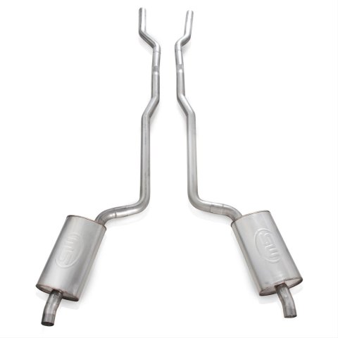 Stainless Works 1973-82 Corvette Exhaust 2-1/2in Factory Style Mufflers 2-1/2in Turndowns