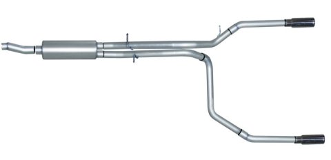 Gibson 98-00 Ford F-150 Base 4.6L 2.5in Cat-Back Dual Split Exhaust - Stainless