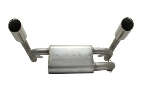 Gibson 2014 Polaris RZR XP 1000 EPS Base 2.25in Dual Exhaust - Stainless