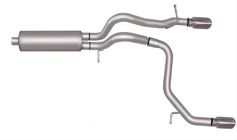 Gibson 08-10 Hummer H3 Alpha 5.3L 2.5in Cat-Back Dual Split Exhaust - Stainless
