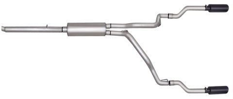 Gibson 05-08 Dodge Dakota SLT 3.7L 2.5in Cat-Back Dual Split Exhaust - Black Elite