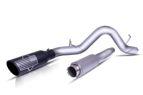 Gibson 20-21 Ford F250/F350 SD Crew Cab (Long Bed) 7.3L Cat-Back Exhaust - Patriot Flag Series