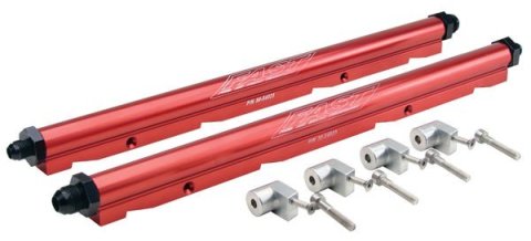 FAST Billet Fuel Rail Kit for LS1/LS6 LSX Intake Manifold - Red